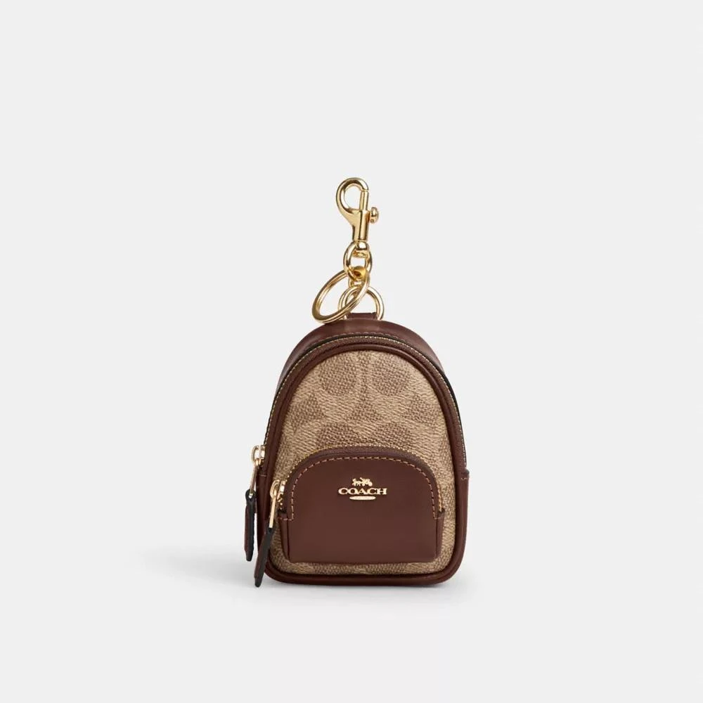 Coach Loop Bag Charm In Signature Canvas 1