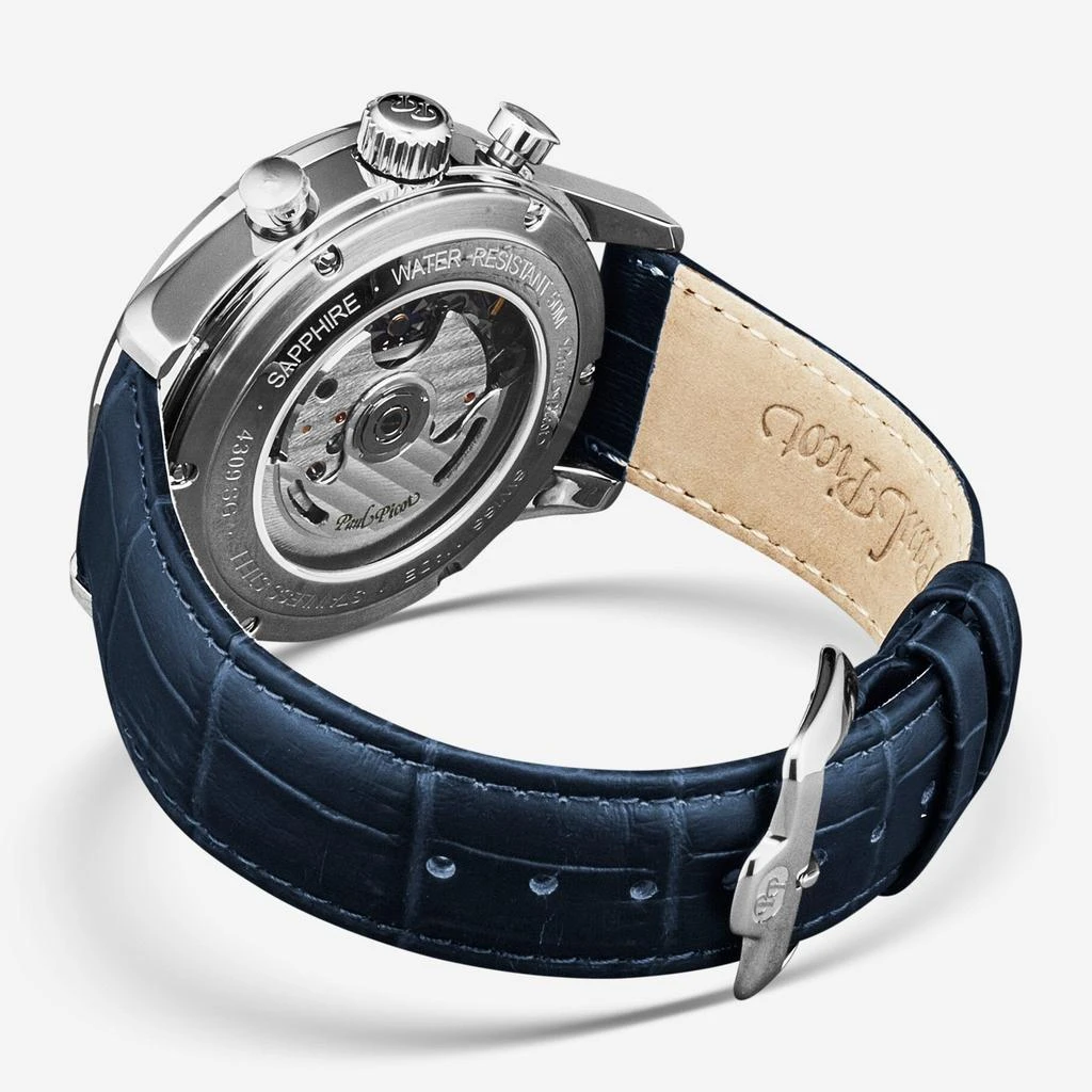 Paul Picot Paul Picot Gentleman Blazer Chronograph Grey Dial Men's Automatic Watch P4309.SG.1131.8614 3