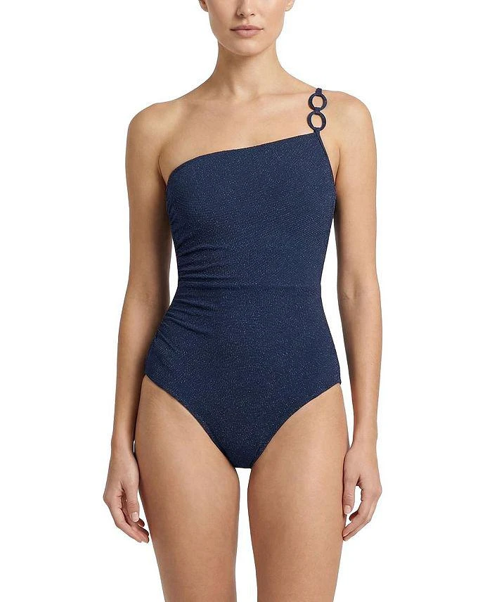 Change of Scenery Kara One Shoulder Ring Trim One-Piece Swimsuit