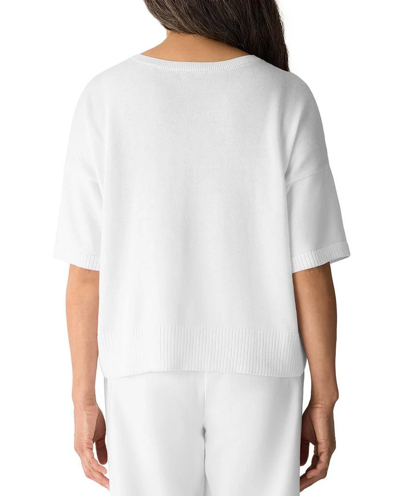 Eileen Fisher Crewneck Elbow Sleeve Sweater 3
