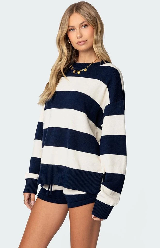 Edikted Riley Oversized Striped Sweater 3