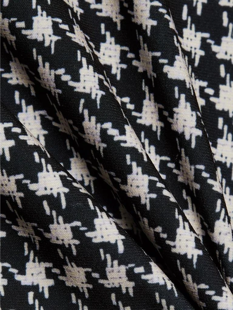 Norma Kamali Houndstooth Turtleneck Fishtail Gown 7