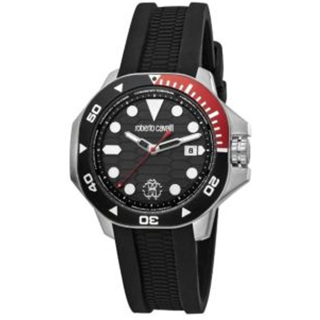 Roberto Cavalli Men's Classic Black Dial Watch