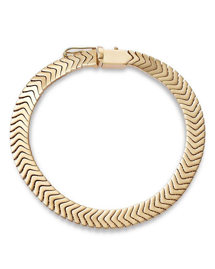 Alberto Amati 14K Yellow Gold Chevron Link Bracelet
