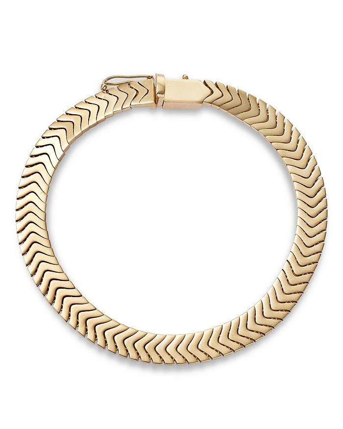 Alberto Amati 14K Yellow Gold Chevron Link Bracelet 1