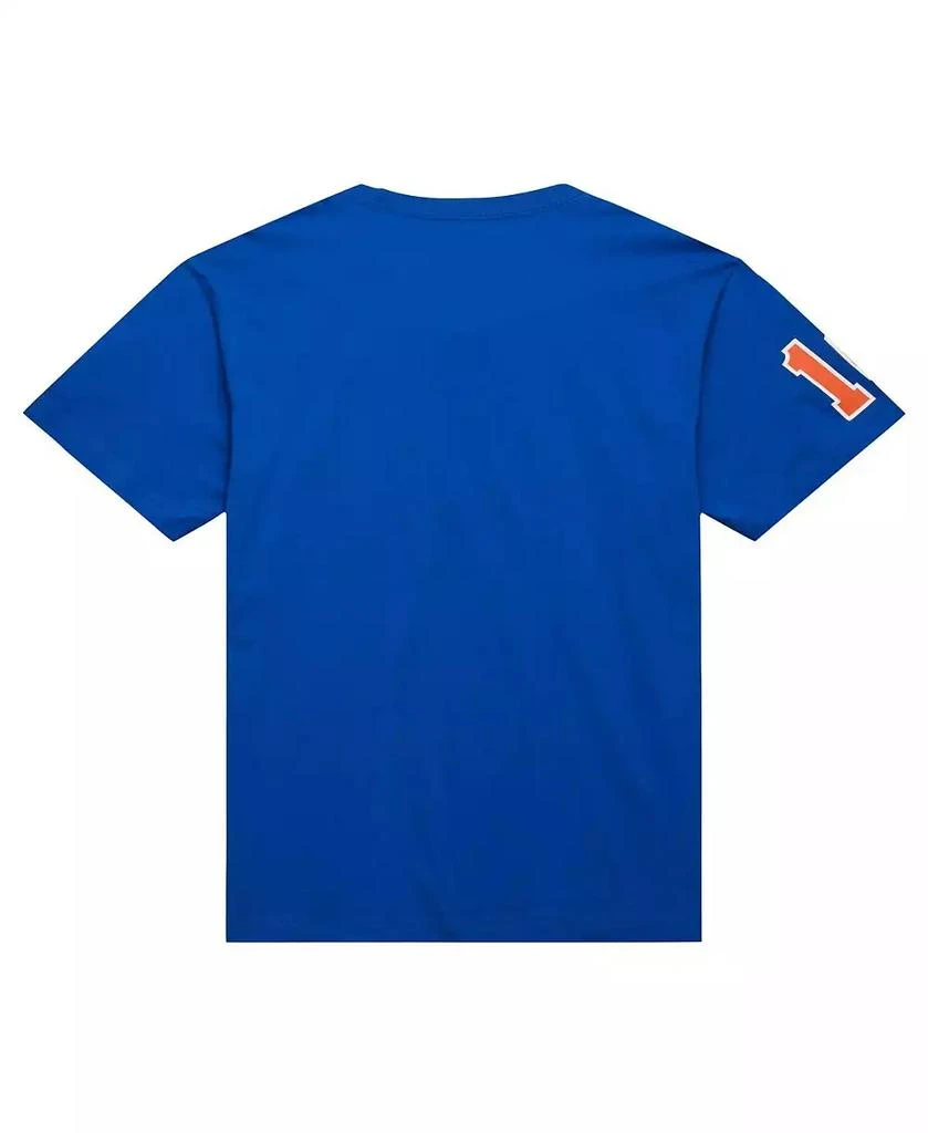 Mitchell & Ness Men's Walt Frazier Blue New York Knicks Premium Nickname T-Shirt 3
