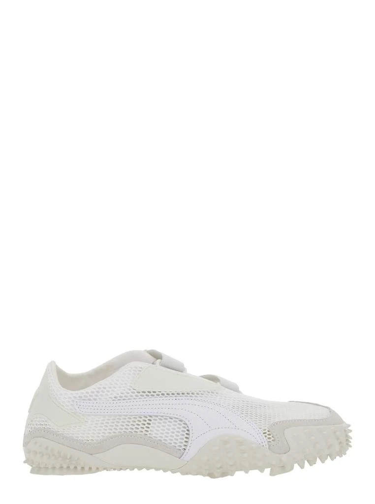Puma ‘Mostro' White Low Top Sneaker With Logo On Heel And Mesh Inserts In Fabric Unisex 1