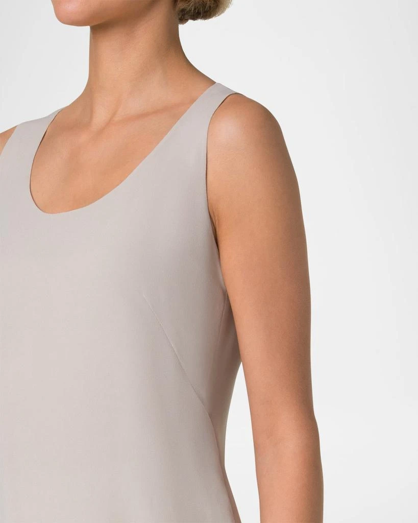 Akris Scoop-Neck Silk Georgette Tank Top 4