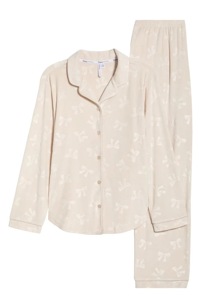 Flora Nikrooz Addie Velour Long Pajamas 6