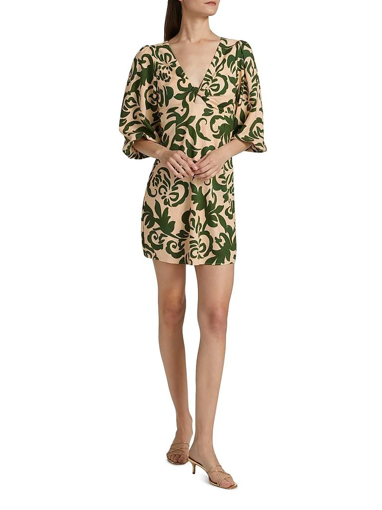 MISA Willa Printed Keyhole Minidress 2