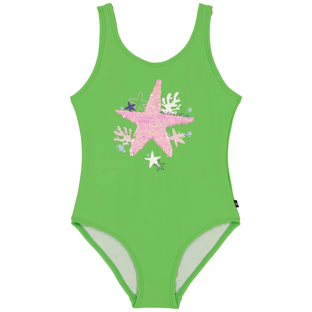 Nautica Little Girls' Starfish Flip Swimsuit (4-6X) 2