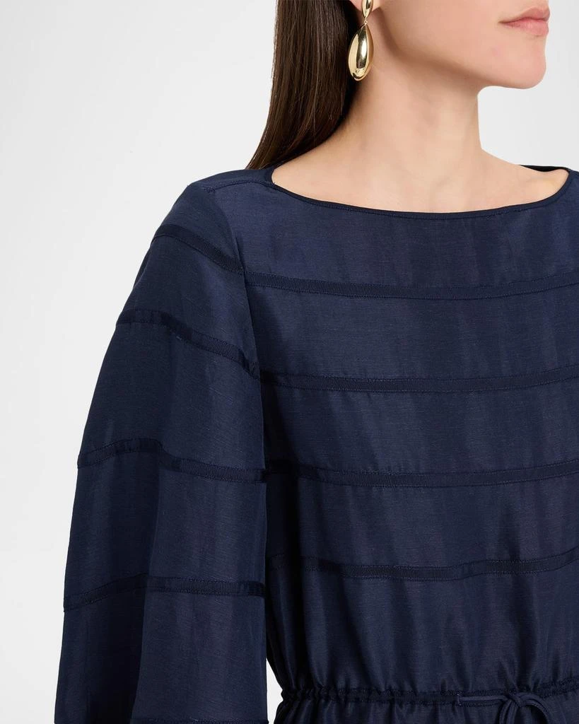 Rosie Assoulin Ribbon Striped Midi Caftan Dress 5