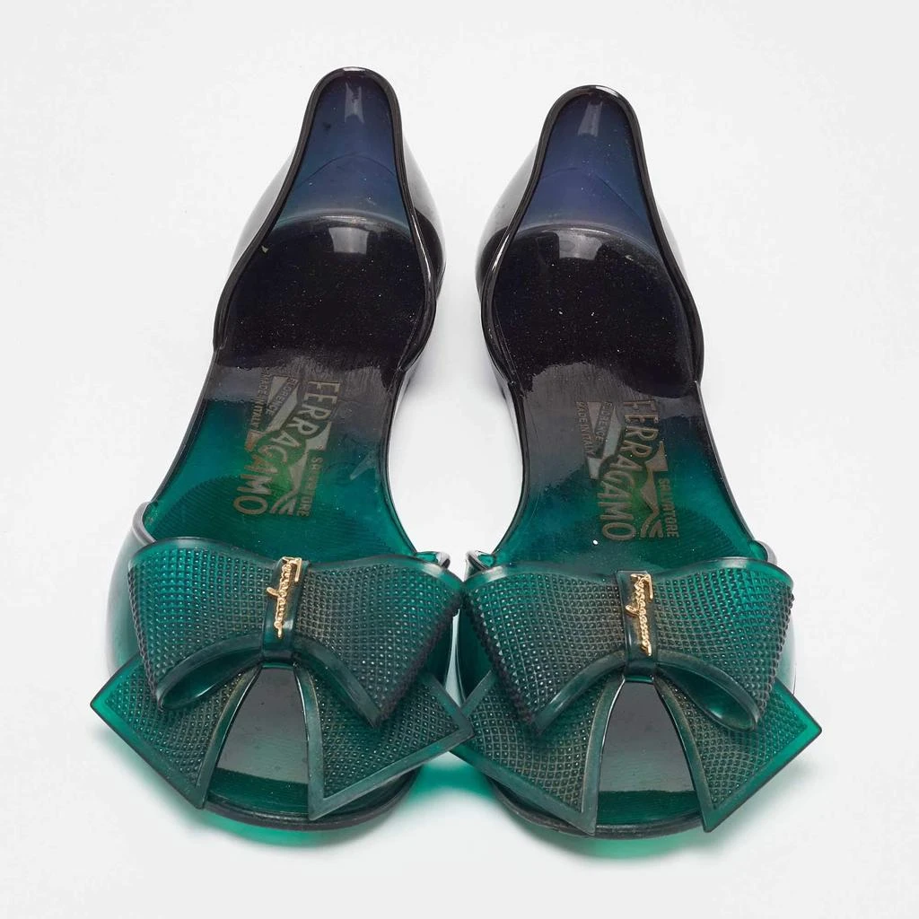 Salvatore Ferragamo Salvatore Ferragamo Green Jelly Barbados Ballet Flats Size 35.5 3