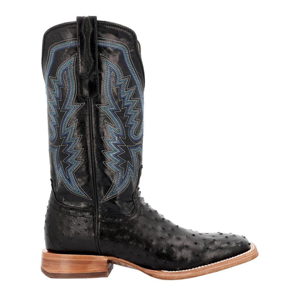 Durango PRCA Collection Full-Quill Ostrich Embroidered Square Toe Cowboys Boots