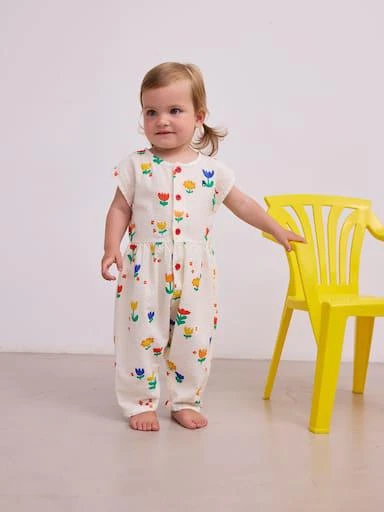 BOBO CHOSES Baby Garden Party floral cotton playsuit 4