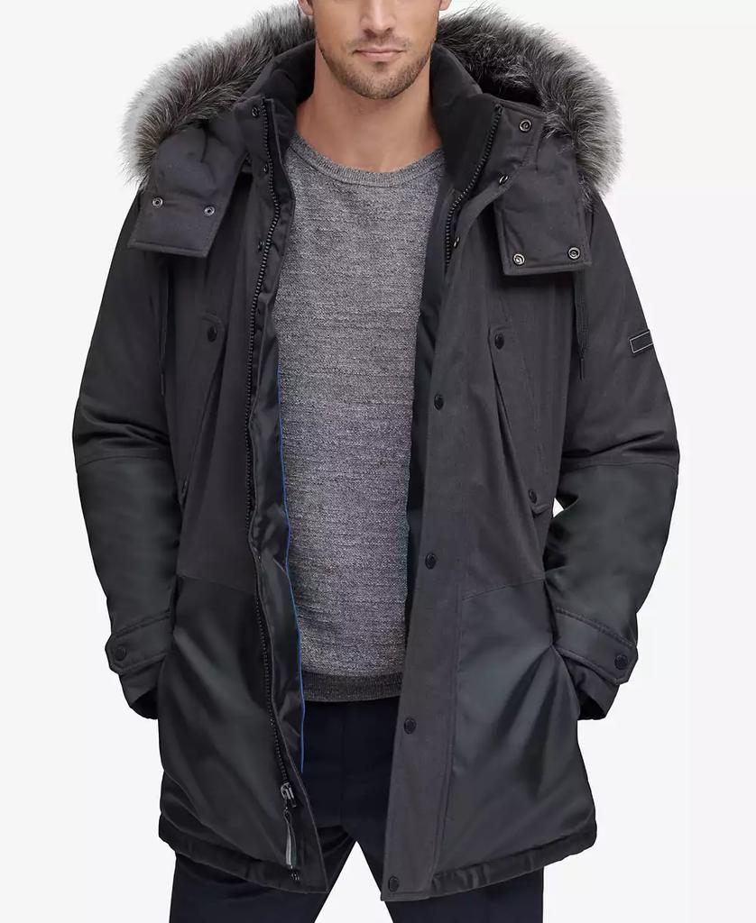 Marc New York by Andrew Marc Men
s Mixed-Media Parka with Removable Hood