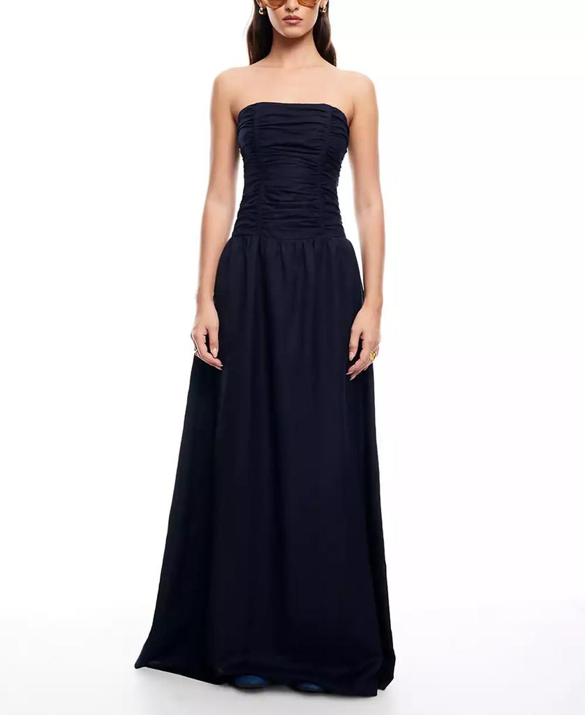 Lioness Women's Lush Strapless Linen-Blend Maxi Dress