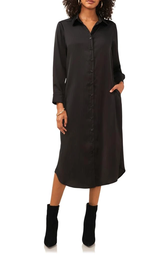 Vince Camuto Long Sleeve Midi Shirtdress 1