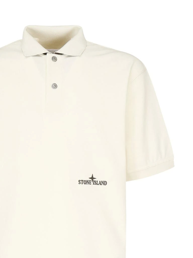 Stone Island Stone Island Logo-Embroidered Short-Sleeved Polo Shirt 3