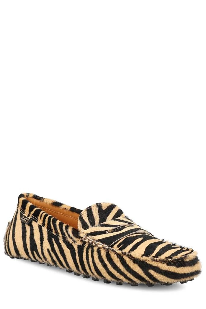 Tod's Tod's Gommino Zebra Printed Loafers 2