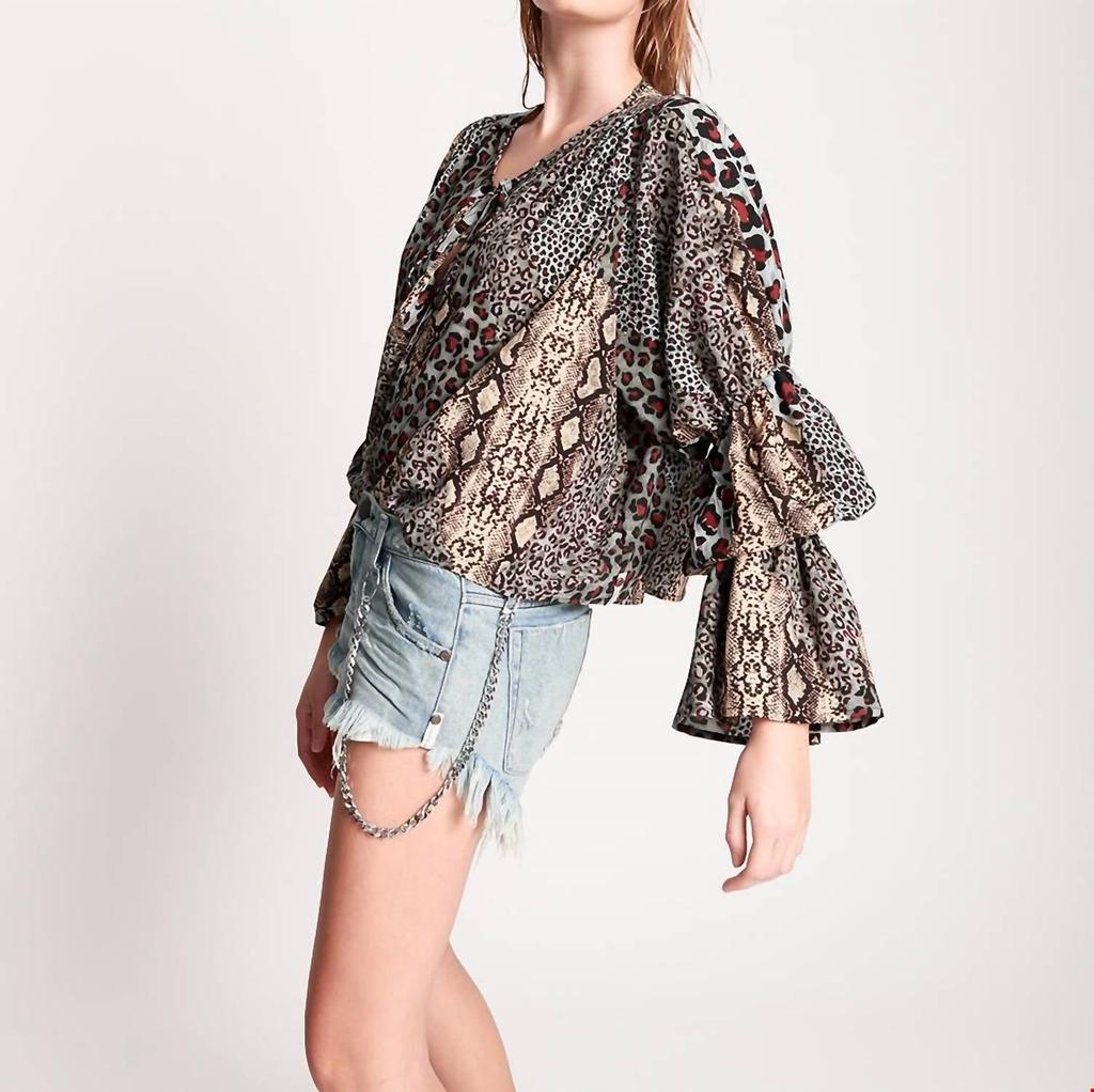 One Teaspoon One Teaspoon - Punk Python Sophisticated Savage Top