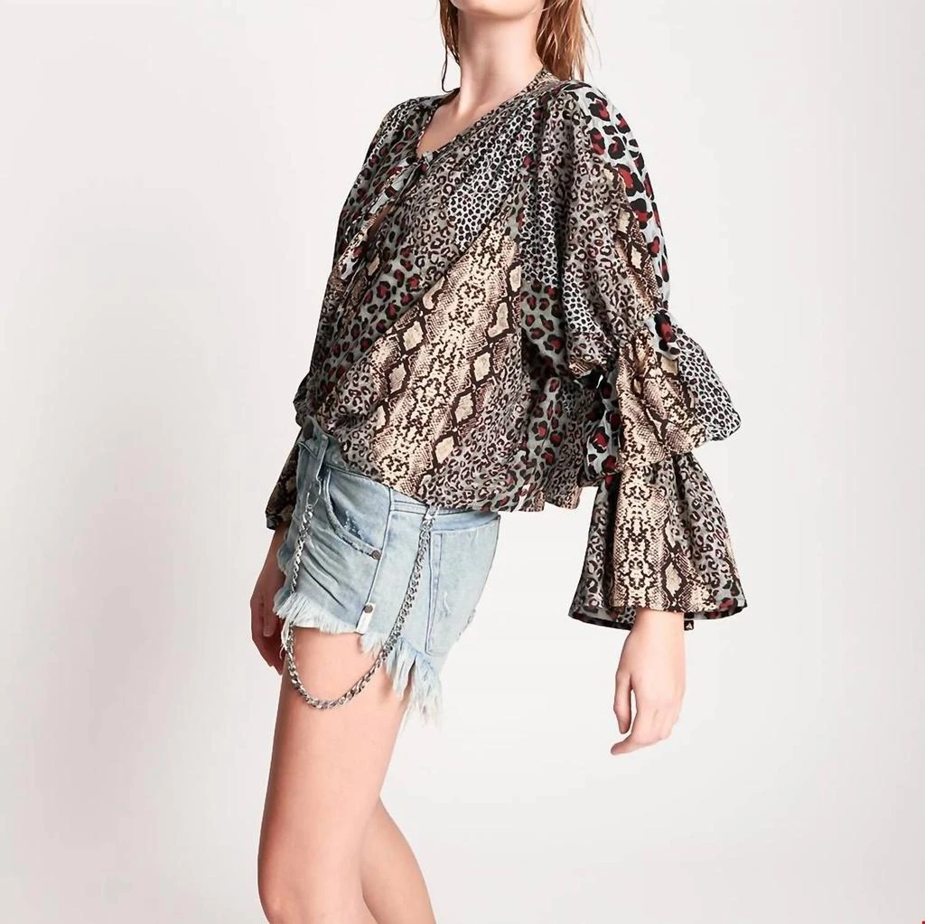 One Teaspoon One Teaspoon - Punk Python Sophisticated Savage Top 2