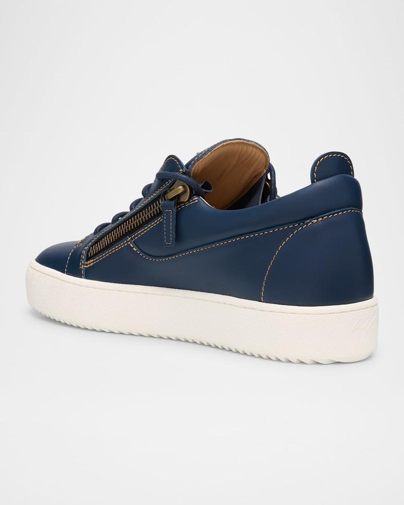 Giuseppe Zanotti Men's Maylondon Leather Low-Top Sneakers