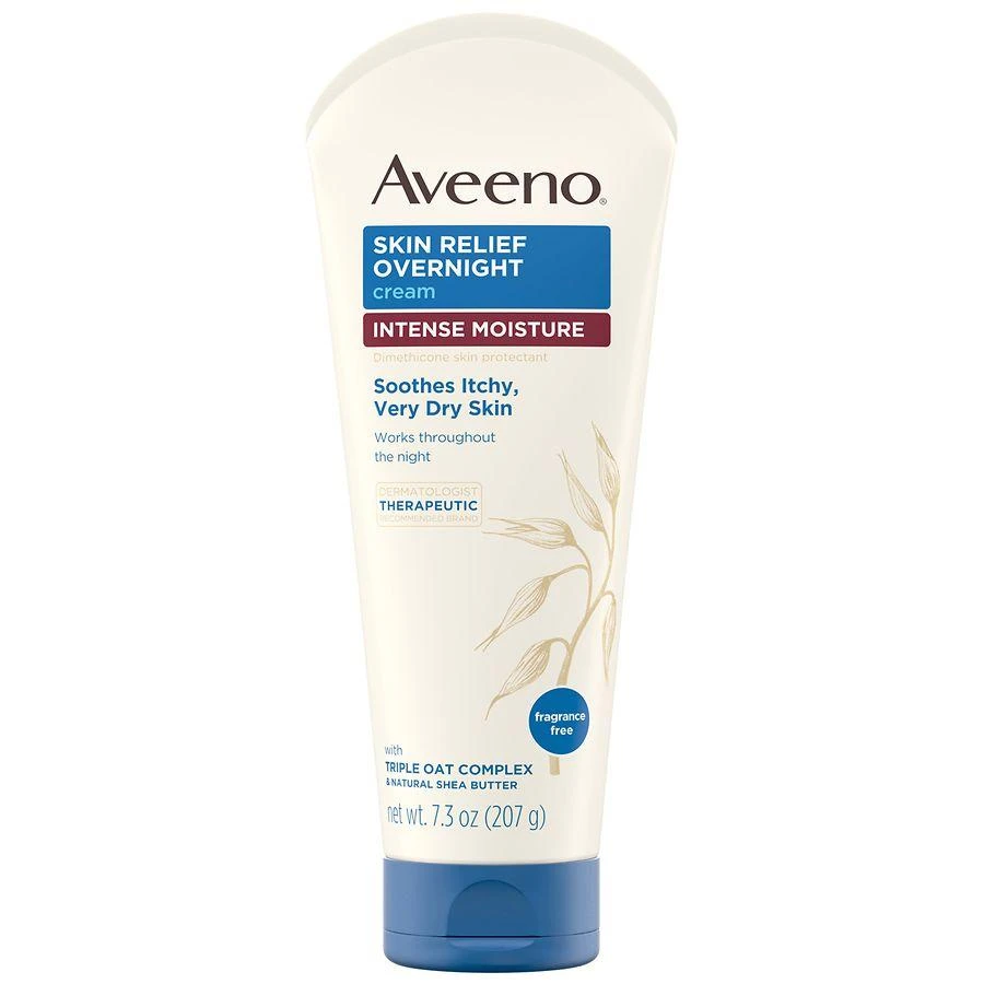 Aveeno Skin Relief Overnight Intense Moisture Cream Fragrance-Free 1