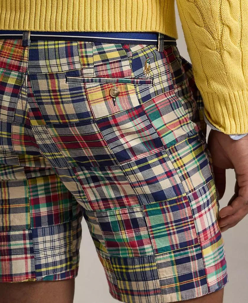 Ralph Lauren Men's 9-Inch Straight Patchwork Madras Shorts 3