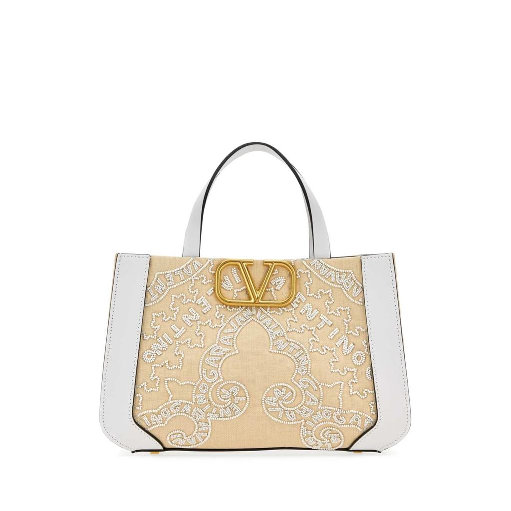 トートバッグ Valentino Garavani Vlogo Signature Shopping Bag Valentino Garavani Small VLogo Signature Toile Iconographe
