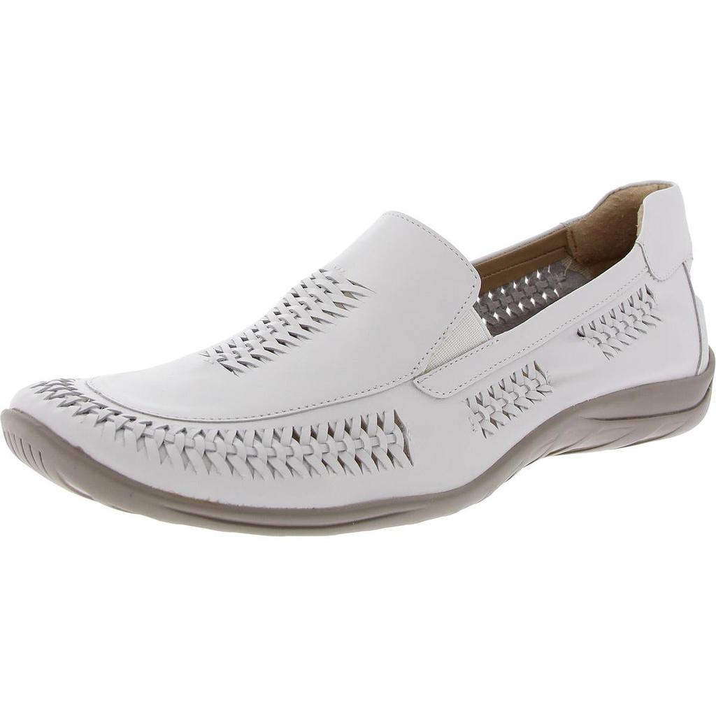 Walking Cradles Womens Padded Insole Leather Flat Shoes