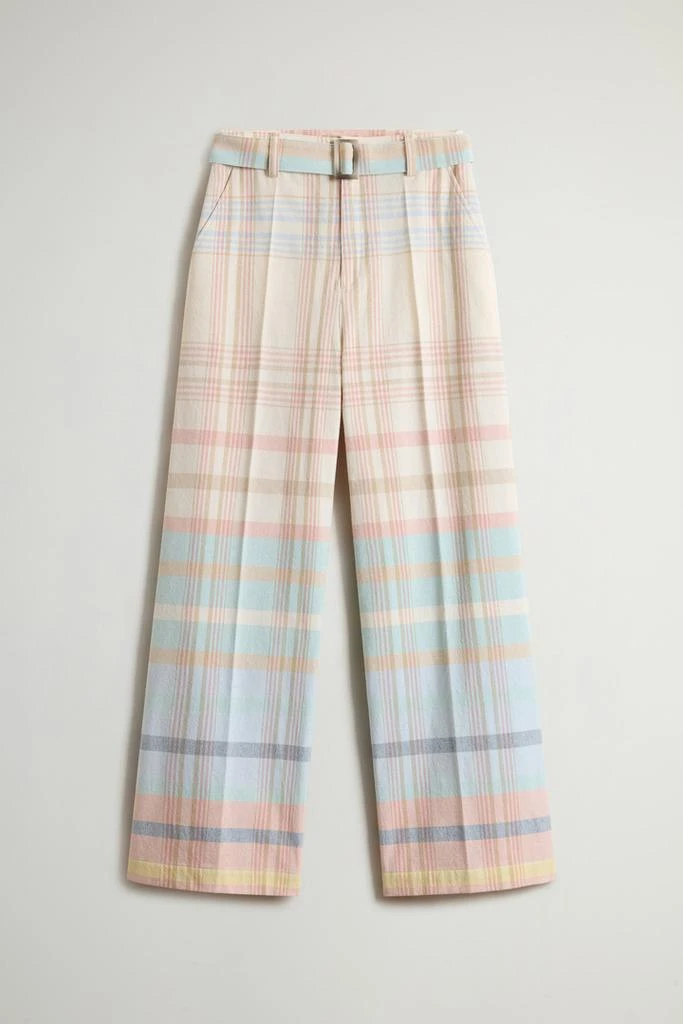 Woolrich Cotton-Blend Pants with Belt - Women - Multicolor 4