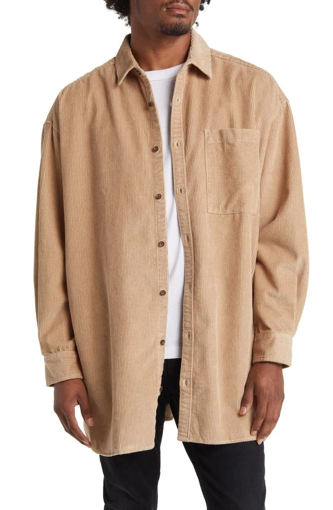 Topman Oversize Corduroy Button-Up Shirt 1