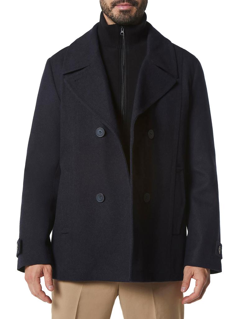 Shop Danton Melton Wool Blend Peacoat on Sale at BeyondStyle – Get