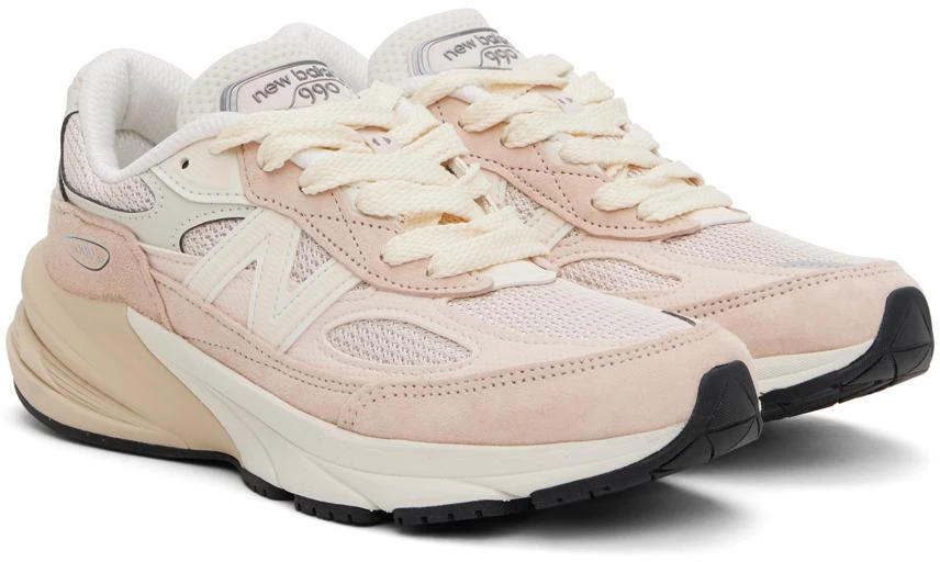 New Balance Pink & Beige 'Made in USA' 990v6 Sneakers 4