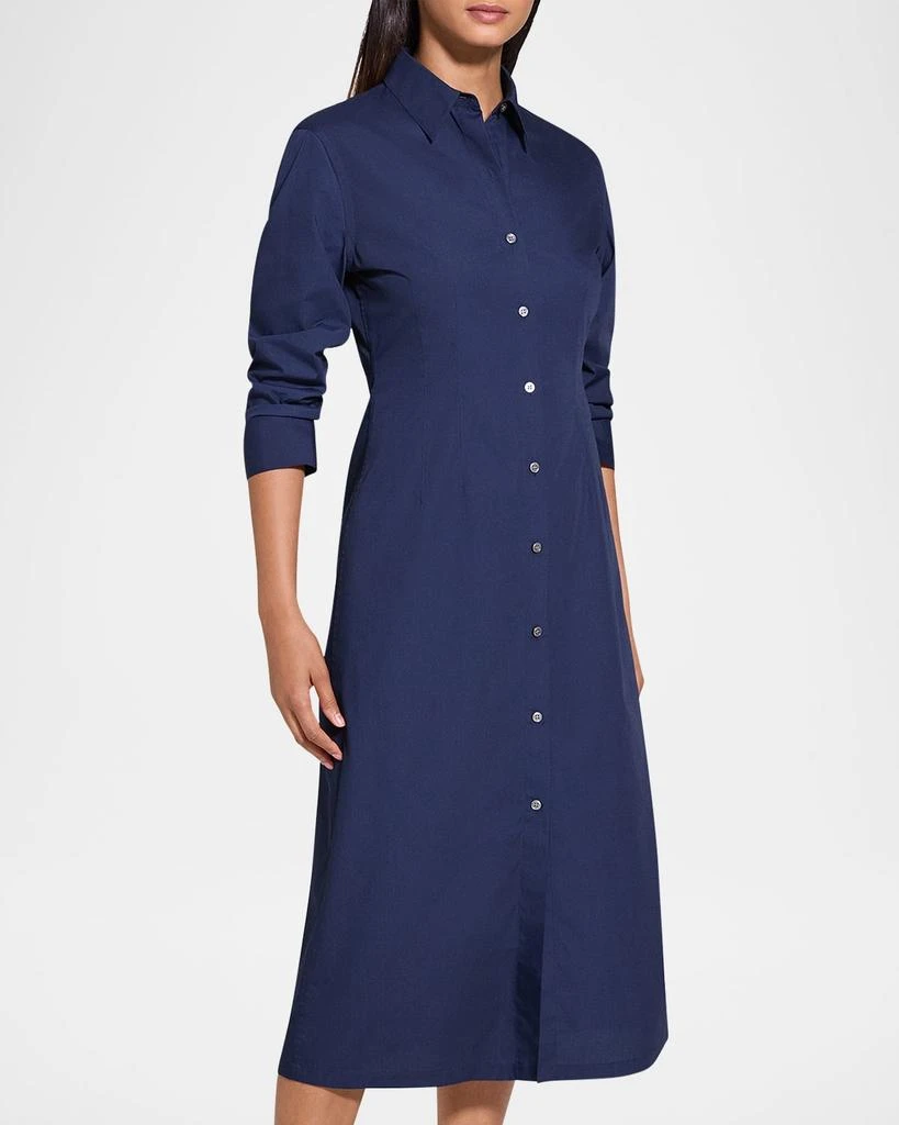 Theory Fixed-Sleeve Poplin Shirtdress 4
