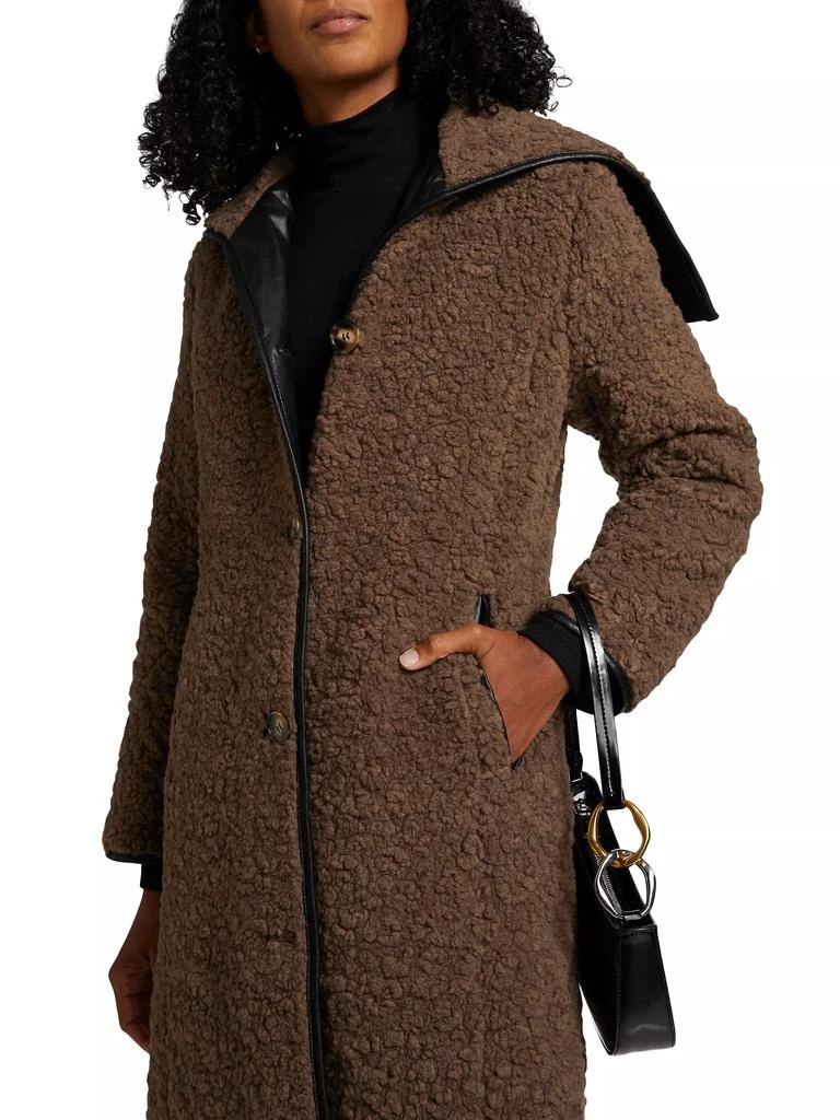 dh New York Trace Faux-Shearling Coat 6