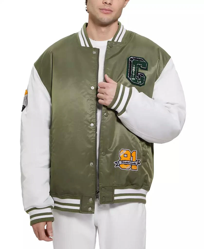 GUESS Men's Tyler Varsity Bomber Jacket 1