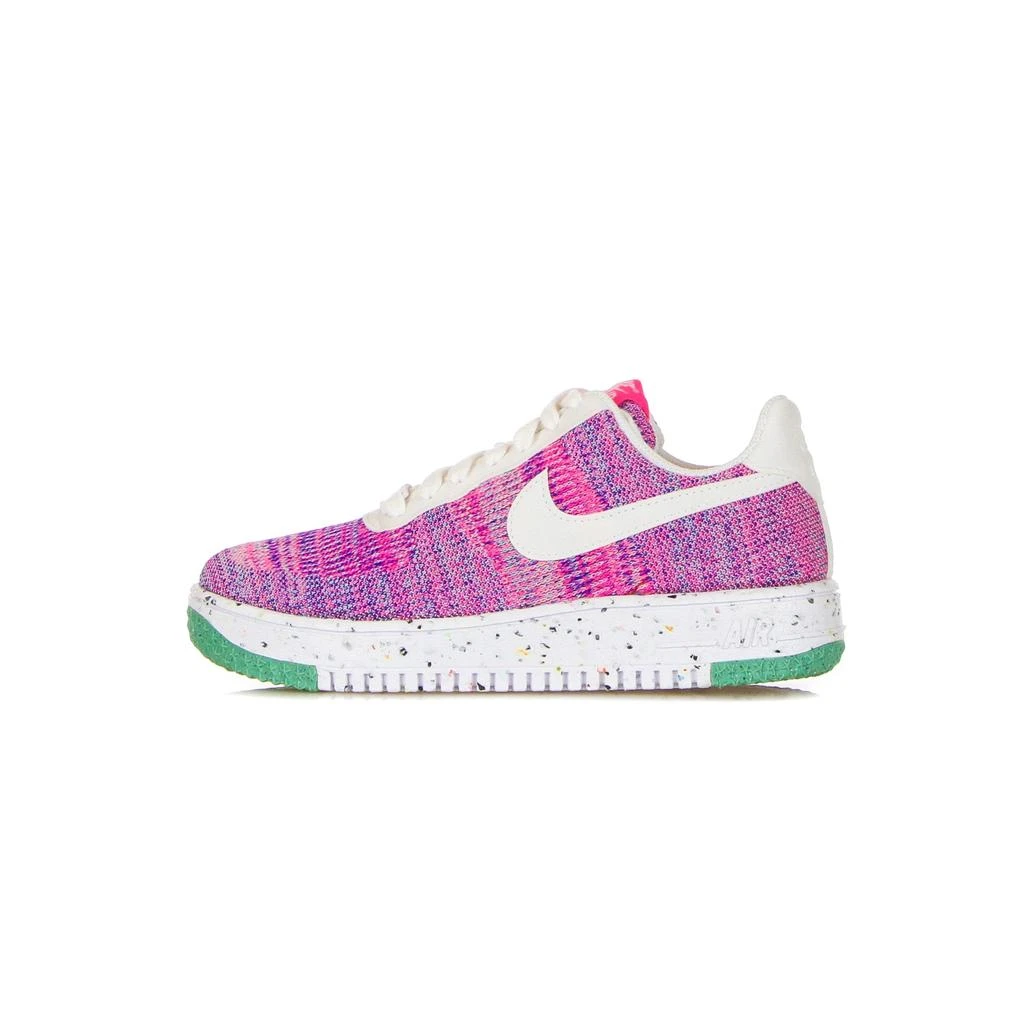 NIKE Women's Low Shoe W Air Force 1 Crater Flyknit Fuchsia Glow/white/pink Blast/green Glow 1