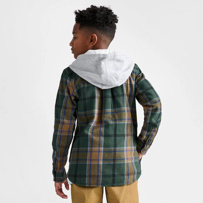 Vans Kids' Vans Lopes Hooded Flannel Shirt 4