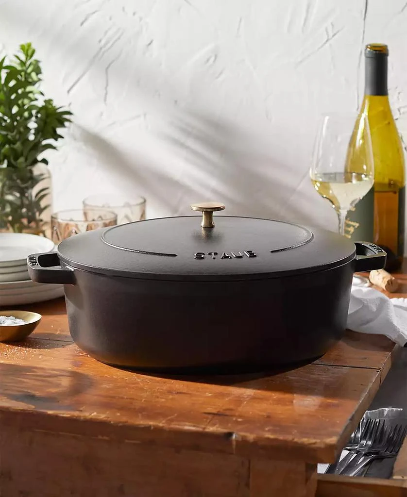 Staub Cast Iron 6.25qt Wide Oval Dutch Oven 7