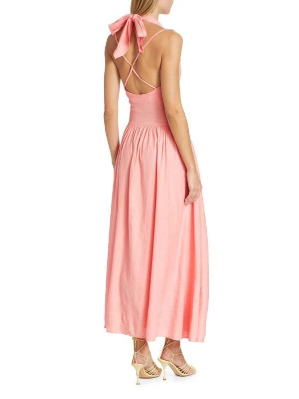 Ozia Halter Linen Blend Maxi Dress  On Sale Now with Up to 79% Off |  Discover Exclusive Deals & Savings at BeyondStyle  Authentic Cult Gaia  Women's|women's|women's apparel|a-line|dresses with Limited-Time Discounts,