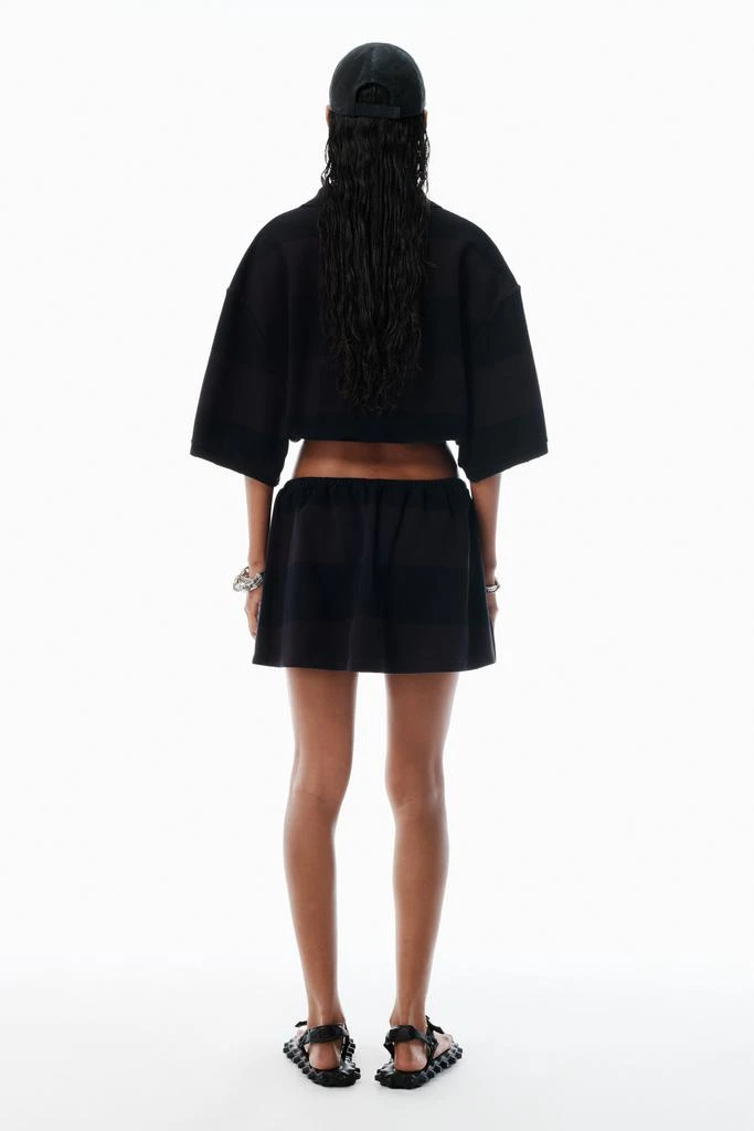 Alexander Wang black striped pique polo 4