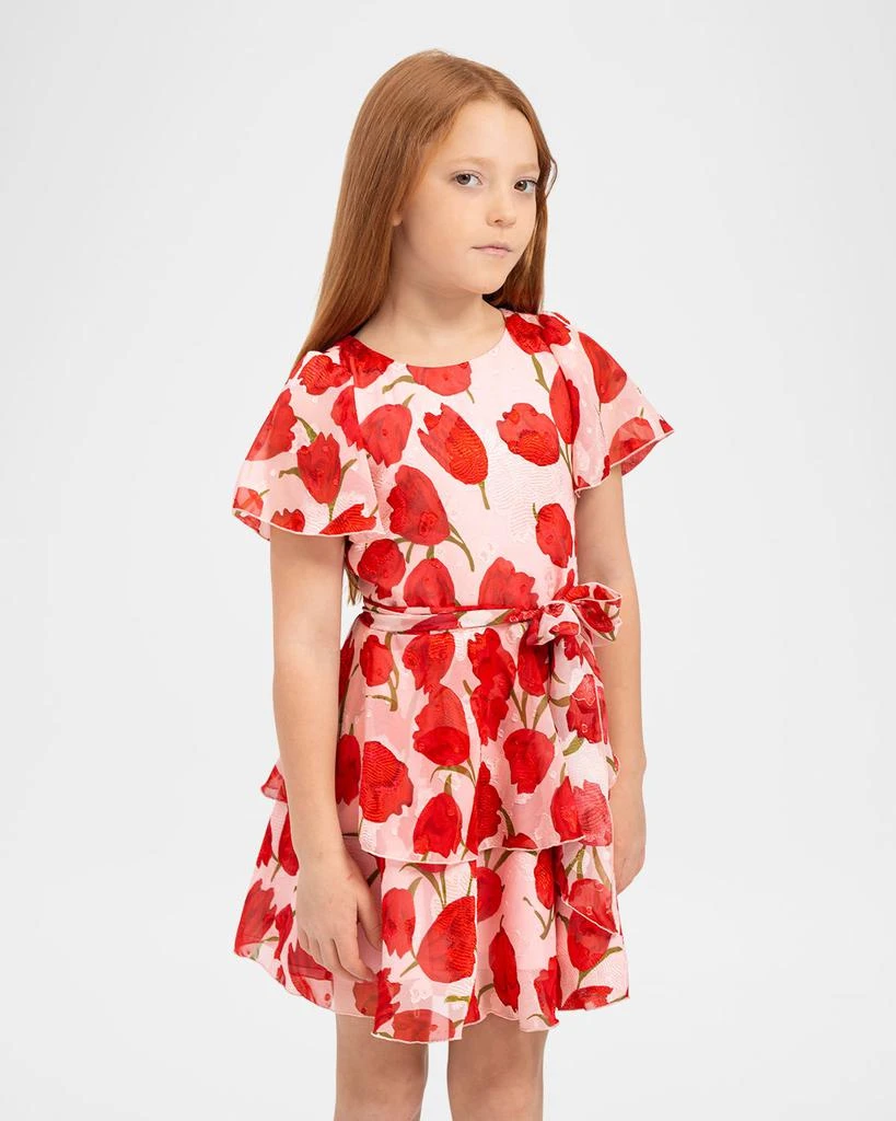 Zoe Girl's Savannah Tulip-Print Dress, Size 7-16 1