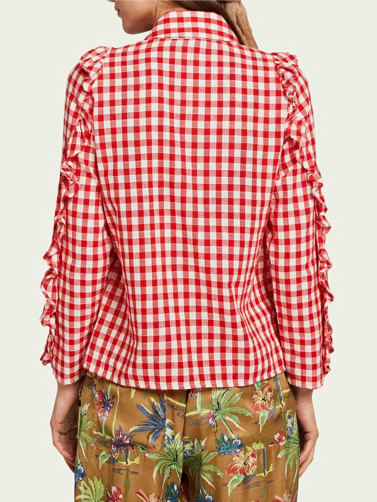 Scotch & Soda Scotch & Soda Ruffled Gingham Top 3