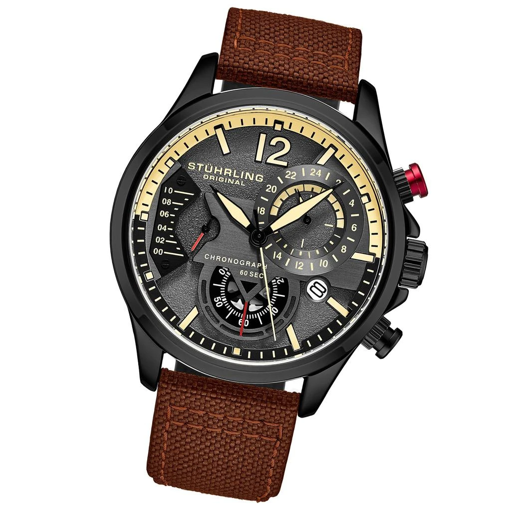 Stuhrling Original 909 Quartz 45mm Aviator 4