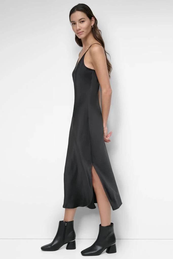 DKNY HIGH-SPLIT MIDI SLIP DRESS 4