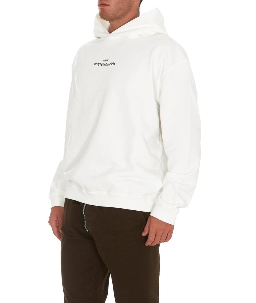 MAISON MARGIELA Maison Margiela Logo Embroidered Hoodie 4