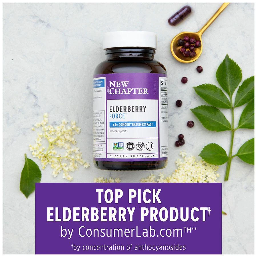 New Chapter Elderberry Force Vegan Capsules 6