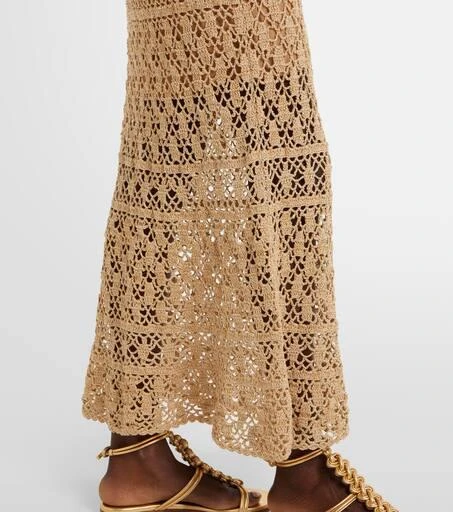 ANNA KOSTUROVA Bianca cotton crochet maxi dress 6